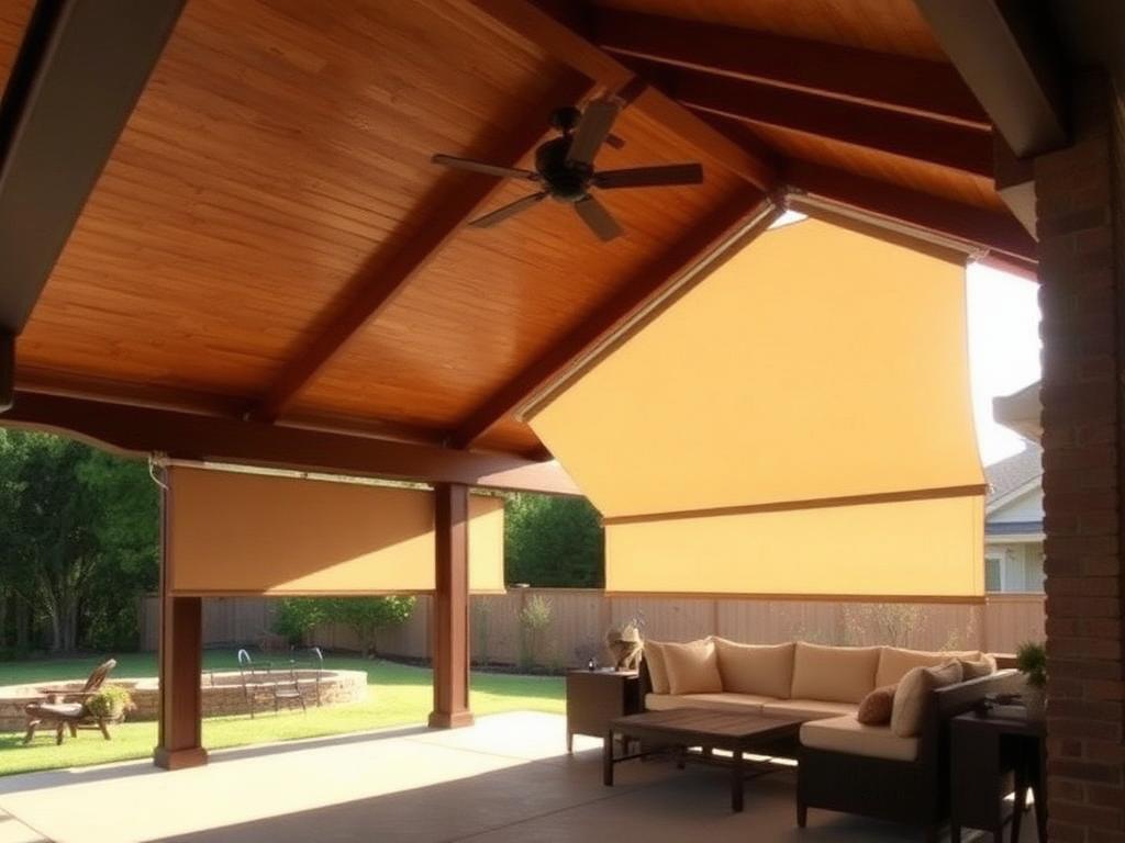 Motorized outdoor shades