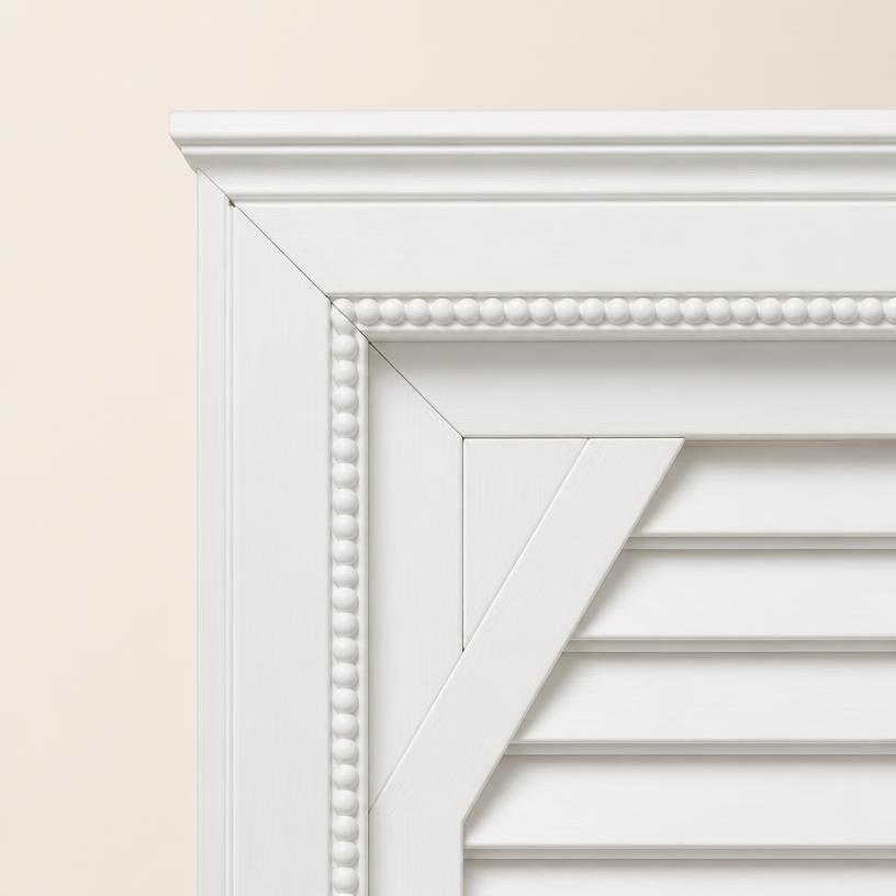 Beaded Z-Frame shutter frame option