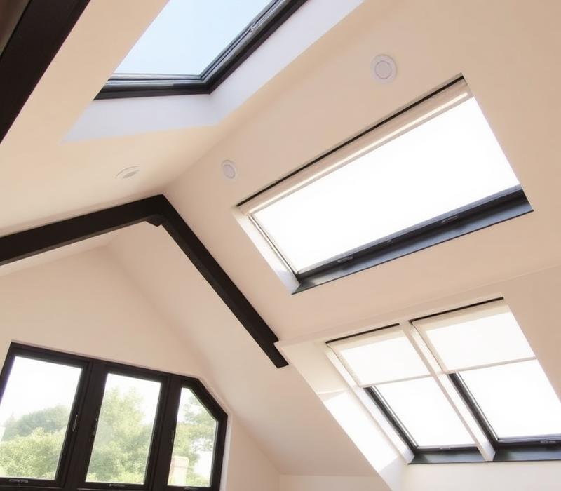 Motorized skylight shades