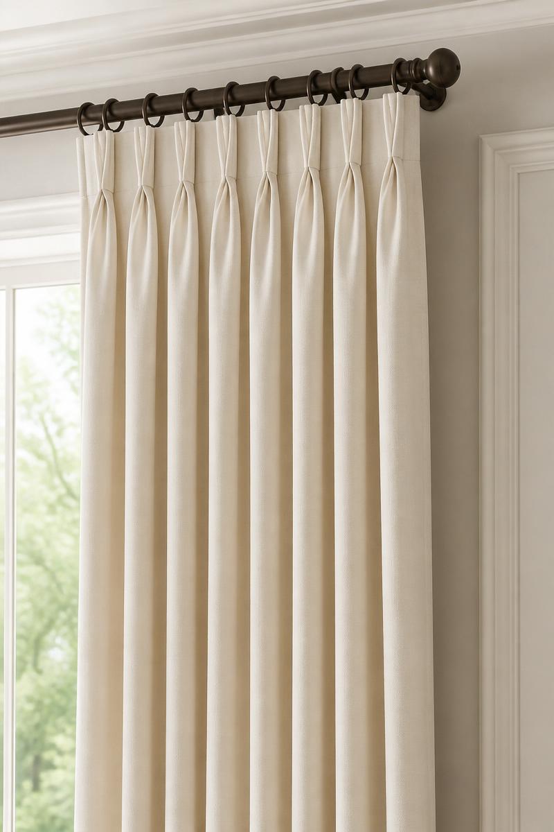 Pinch Pleat drapery heading