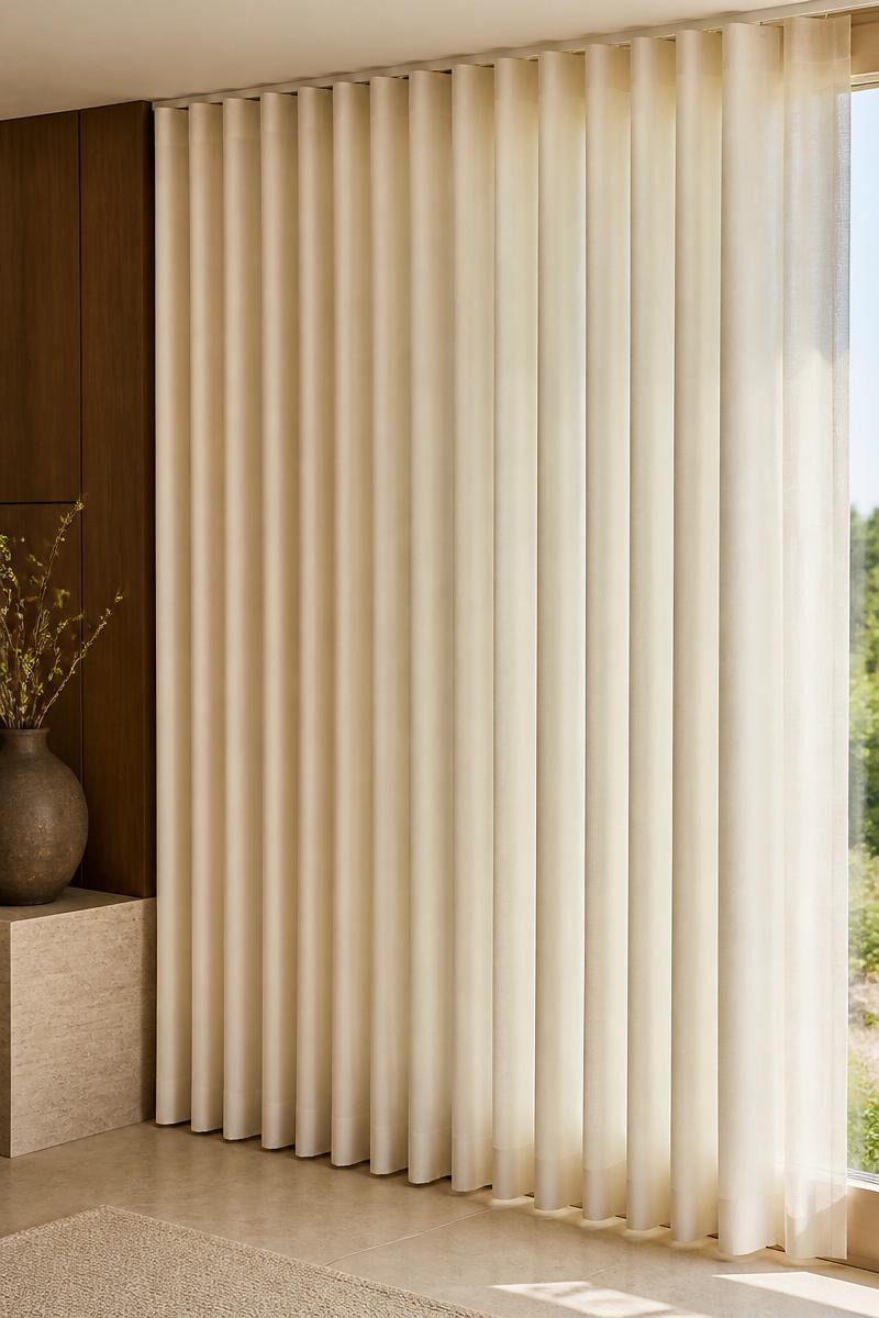 Ripplefold drapery heading