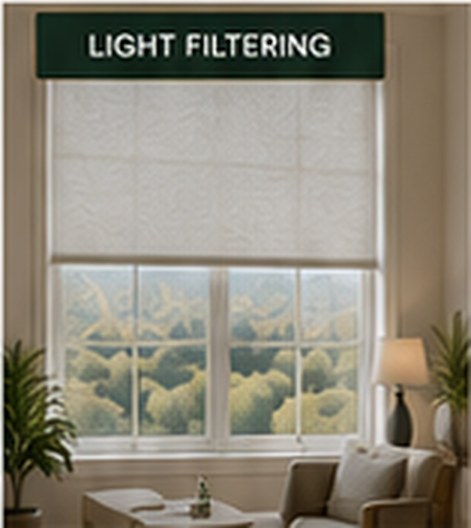 Light Filtering room darkening shade