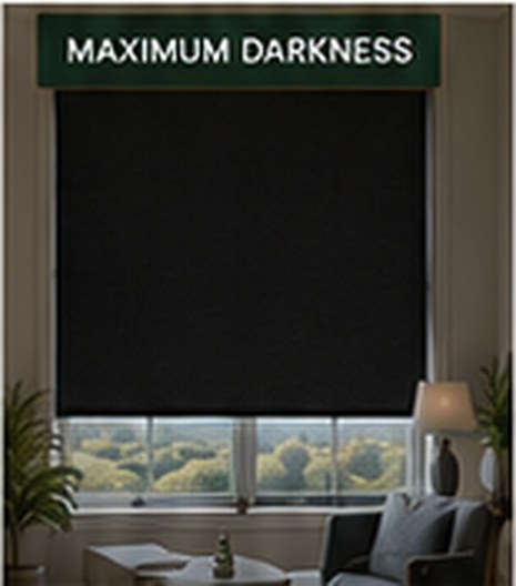 Maximum Darkness room darkening shade