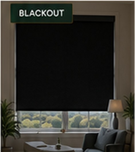 Blackout room darkening shade