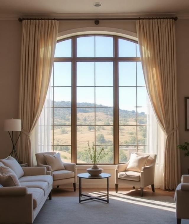 Drapery window treatment example