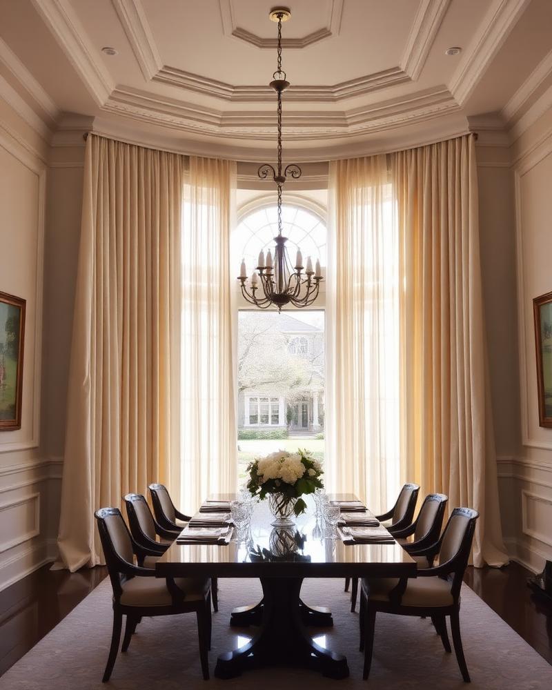 Elegant drapery panels